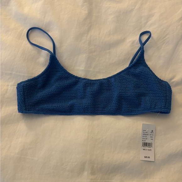 PacSun Other - PacSun swim blue scrunch bikini top medium